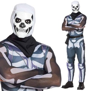 送料無料 フォートナイト コスプレ スカル トルーパー 大人用 コスチューム 服 グッズ スキン 公式 Fortnite