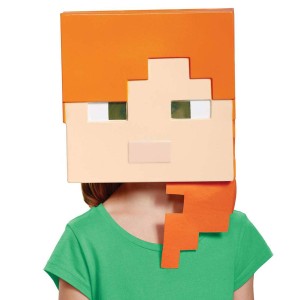 送料無料 マインクラフト コスチューム アレックス 子供用 マスク コスプレ スイッチ スキン forge Minecraft