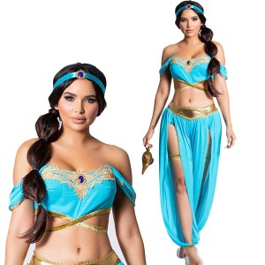 送料無料 アラジン ジャスミン コスプレ コスチューム 衣装 大人 セクシー ドレス Aladdin