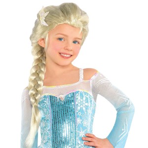 送料無料 アナと雪の女王 エルサ ウイッグ かつら アナ雪 キッズ コスプレ 衣装 仮装 コスチューム Frozen