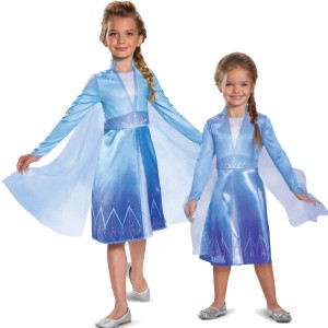 送料無料 アナと雪の女王 2 ドレス 子供 エルサ なりきり ワンピース アナ雪 マント キッズ コスプレ 衣装 仮装 コスチューム Frozen 2