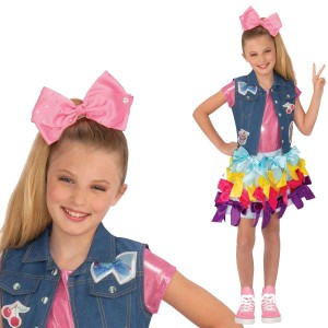 送料無料 ジョジョシワ コスプレ 子供服 ドレス ワンピース リボン ハロウィン キッズ JoJoSiwa