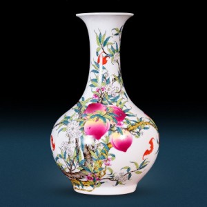 VA70-1花瓶 かびん 花器 花入れフラワーベース インテリア 雑貨 花柄 陶器