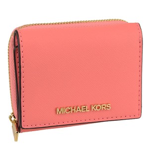 マイケルコース MICHAEL KORS ショップ袋付き  三つ折り財布 アウトレット d35h9gtvz5l-grapef レディース 女性 プレゼント ブランド ギ
