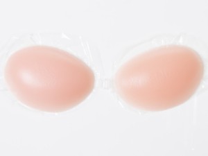 シリコン製 ヌードブラ 胸パッド ボリュームアップ/インナー 補助アイテム #ストラップなし/Bカップ 送料込