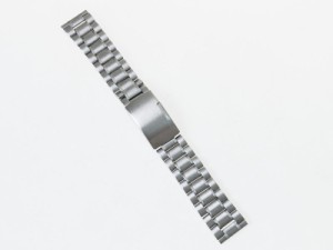 汎用 ステンレス製 腕時計 ベルト ブレスレット バンド Dバックル 交換用 20mm#シルバー 送料込