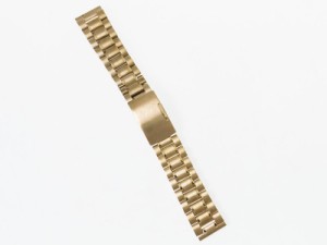 汎用 ステンレス製 腕時計 ベルト ブレスレット バンド Dバックル 交換用 20mm#ゴールド 送料込