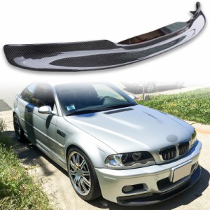 BMW用 M3 E46用 2000-2006 カーボン フロント リップ スポイラー 平織タイプ CSL 送料込