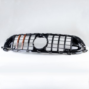 メルセデスベンツ用 Eクラス W213 AMGモデル 2020-2023 ブラック×レッド ロケット GTスタイル フロントグリル