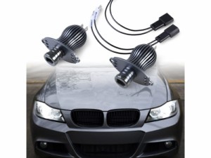 BMW E90 E91 後期 LCI LED 20W ホワイト エンジェルアイ/イカリング/3シリーズ/キャンセラー付 送料込