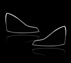 インフィニティ G37 クーペ 2008-2014用 クロームメッキ テールランプリム リアランプリム テールライト トリム ベゼルカバー 送料込