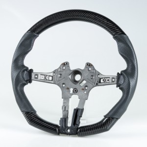 BMW F10 F11 F07 F12 F13 F06 F01 F02 F03 M5 M6用 ステアリング ホイール ハンドル カーボン×本革パンチングレザー