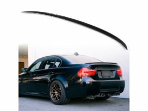 BMW 3シリーズ E90用 セダン ABS製 水圧転写加工 カーボン調 リアトランクスポイラー M3スタイル 送料込