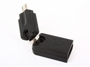 360度自由調整USBメス to マイクロUSBオス 変換コネクタ 送料込