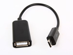 USB2.0 to micro USB 変換 データ転送 アダプタ ブラック 送料込
