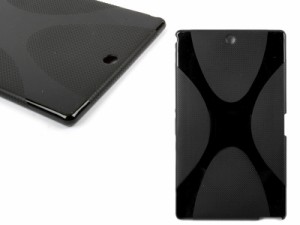 SONY Xperia Z3 tablet compact さらさらTPUケース#ブラック 送料込