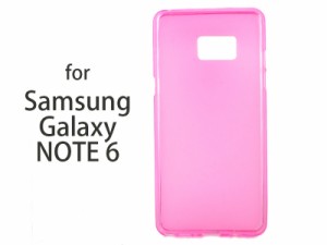 Samsung Galaxy NOTE 6? 防塵 ソフトTPU製 ケース 保護カバー 半透明シリーズ#レッド 送料込