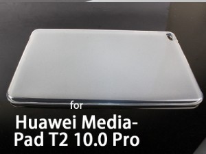 Huawei MediaPad T2 10.0 Pro 半透明 TPU 極軽量 ケース#ホワイト 送料込