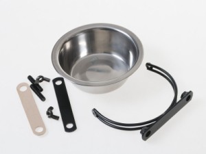 ペット 犬 猫 ペットフード用品 掛けるタイプ ステンレス製 給餌器 給水器 餌やり 水やり 食器#17cm 送料込