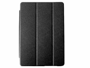 Huawei MediaPad T3 10 ９.6インチ用 PUレザー 合成革 上品感 横開き 三つ折り 保護カバー スタンドケース#ブラック 送料込