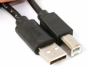 USB 2.0 A to B オス対オス 変換ケーブル ブラック 3メートル プリンターなど 送料込