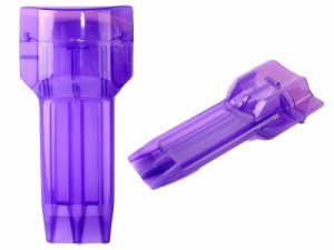 ダーツフライト ダーツの矢用 収納ケース コンパクト/キーリング付き/半透明#紫 ZA-29135
