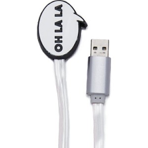 iPhone 充電ケーブル アイフォリア ライトニングケーブル Iphoria Speech Bubble Lightning Cable スピーチ バブル Black/White 送料無料