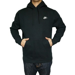 NIKE パーカー ナイキ メンズ 裏起毛 スウェットパーカー クラブ プルオーバー フーディ ブラック 黒 Nike Mens Club Pullover Hoodie B 