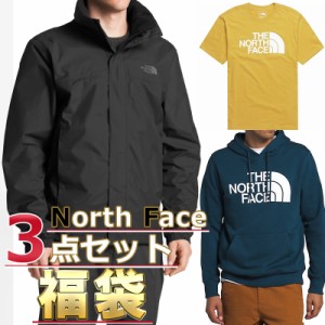 ノースフェイス 福袋 ジャケット Tシャツ パーカー メンズ 3点セット USAモデル THE North Face 送料無料 メンズ ブランド 福袋 スポーツ