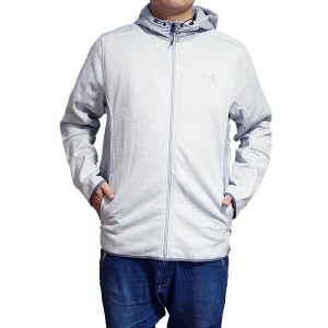 アンダーアーマー メンズ パーカー スワケット フル ジップ フーディ Under Armour Men's Swacket Full Zip Hoodie White Overcast Grey 