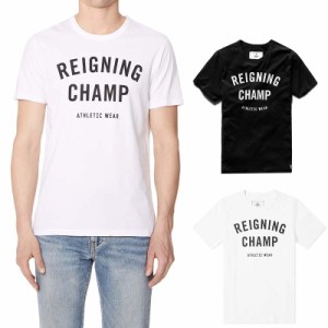 レイニングチャンプ Tシャツ メンズ 半袖大きいサイズ ジム ロゴ ティー おしゃれ 黒 白 Reigning Champ Men's Gym Logo T-Shirt 送料無