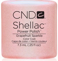 ＣＮＤ　シェラック　ＵＶカラーコート　７．３ｍl１１３　グレープフルーツスパークル