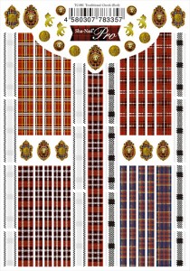 【メール便対応】写ネイルＰｒｏトラディショナル・チェック（レッド）