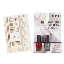 OPI(オーピーアイ) ネイルラッカー　オーバー　ザ　ムーン　フォー　ゴー デュオパック（フラッシュタトゥーシール付き）