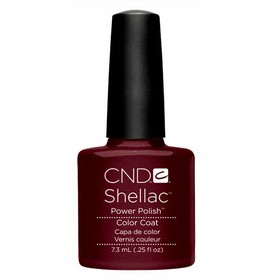 ＣＮＤ　シェラック　ＵＶカラーコート　７．３ｍl５３７　ブラウン系ワインレッド