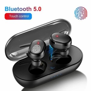 ワイヤレスイヤホン bluetooth イヤホン ワイヤレス ブルートゥース 両耳 カナル型 タッチ操作 左右分離型 自動ペアリング ハンズフリー 