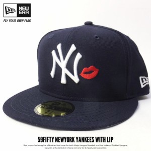 ニューエラ ベースボールキャップ 帽子 NEW ERA 59FIFTY ニューヨーク・ヤンキース リップ ネイビー×ホワイト 11448143