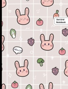 Dot Grid Notebook Large 8.5 x 11 Inches 100 Pages: Dot Grid Notebook Bunny(中古品)