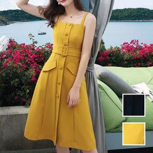 イエロー ワンピース 韓国の通販 Au Pay マーケット