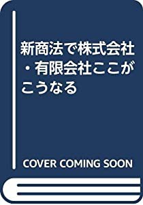 新商法で株式会社・有限会社ここがこうなる(中古品)