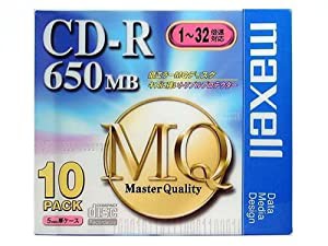 maxell CDR74MQ.1P10S CDRメディア650MBゴールド10枚(中古品)