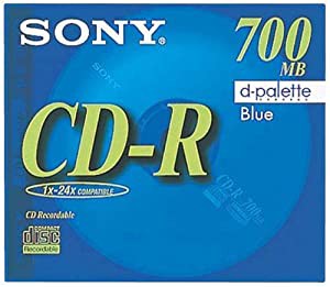 SONY 日本製 データ用CD-R 700MB 48倍速 ブルー 単品 CDQ80EL(中古品)