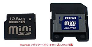 I-O DATA SDM-128M/A miniSDカード&miniSDアダプターセット(中古品)