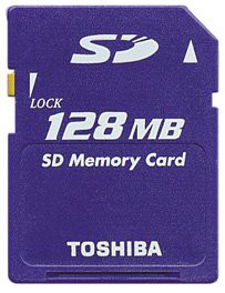 TOSHIBA SDカード128MB SD-NA128MT(中古品)