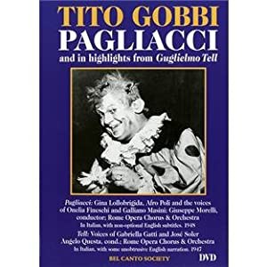 Tito Gobbi in Pagliacci & Hlts From Guglielmo Tell [DVD](中古品)