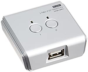 サンワサプライ USB2.0手動切替器(2:1) SW-US22(中古品)