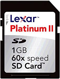 Lexar SDカード PlatinumII 1GB SD1GB-60-666(中古品)