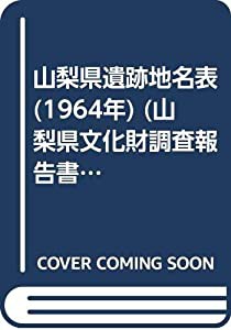 山梨県遺跡地名表 (1964年) (山梨県文化財調査報告書〈第5集〉)(中古品)