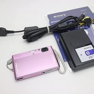 ソニー SONY デジタルカメラ Cybershot T77 (1010万画素/光学x4/3.0型タッチパネル液晶) ピンク DSC-T77/P(中古品)