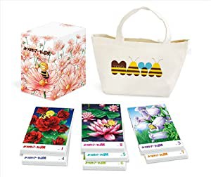 みつばちマーヤの冒険 コンプリートDVD-BOX(期間限定生産全7巻・トートバック&ピンバッジ&お花図鑑・昆虫図鑑シート入り)(中古品